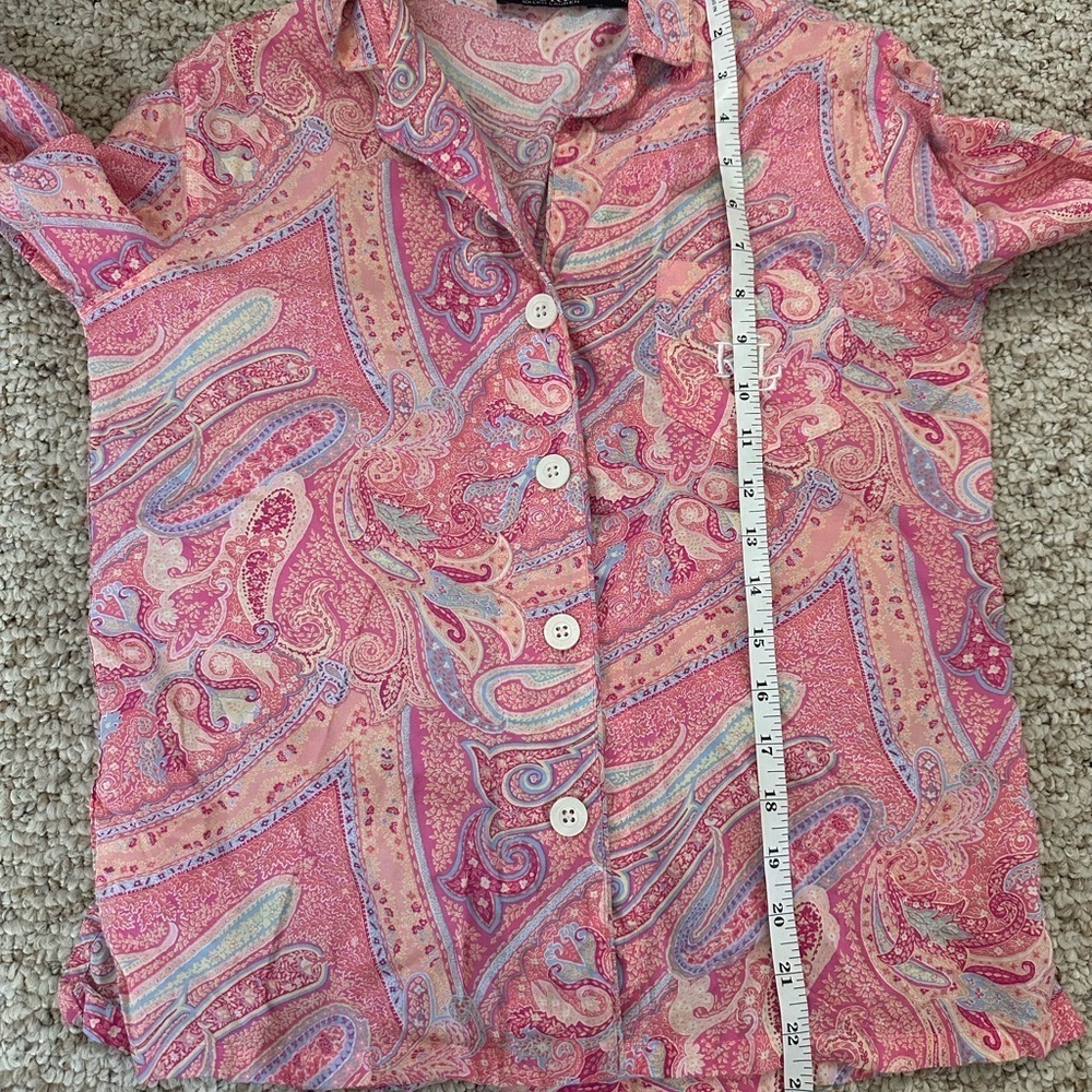 Ralph Lauren Pink Paisley Women's Top - Picture 9 of 9